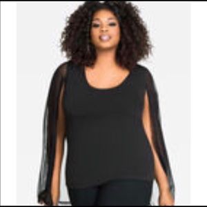 Ashley Stewart Cape Blouse